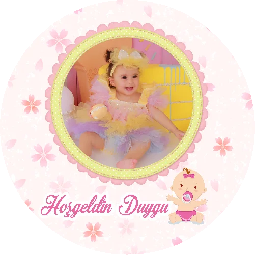 Yenidoğan Temalı Yuvarlak Açacak Magneti